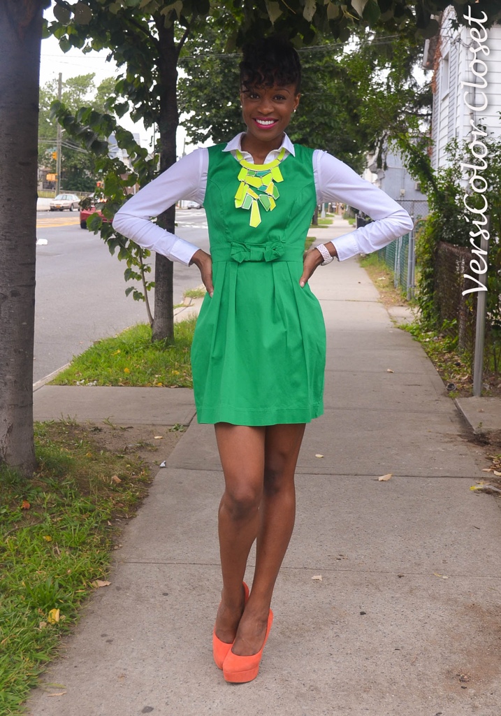 “Green dress: From summer to fall”