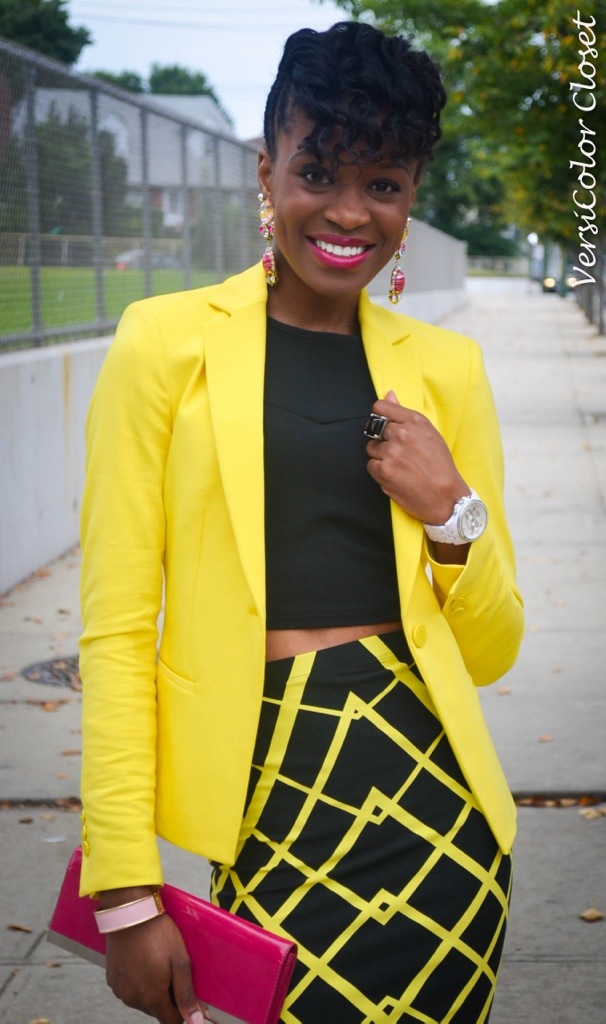 “Bumble bee: Black and yellow attire”