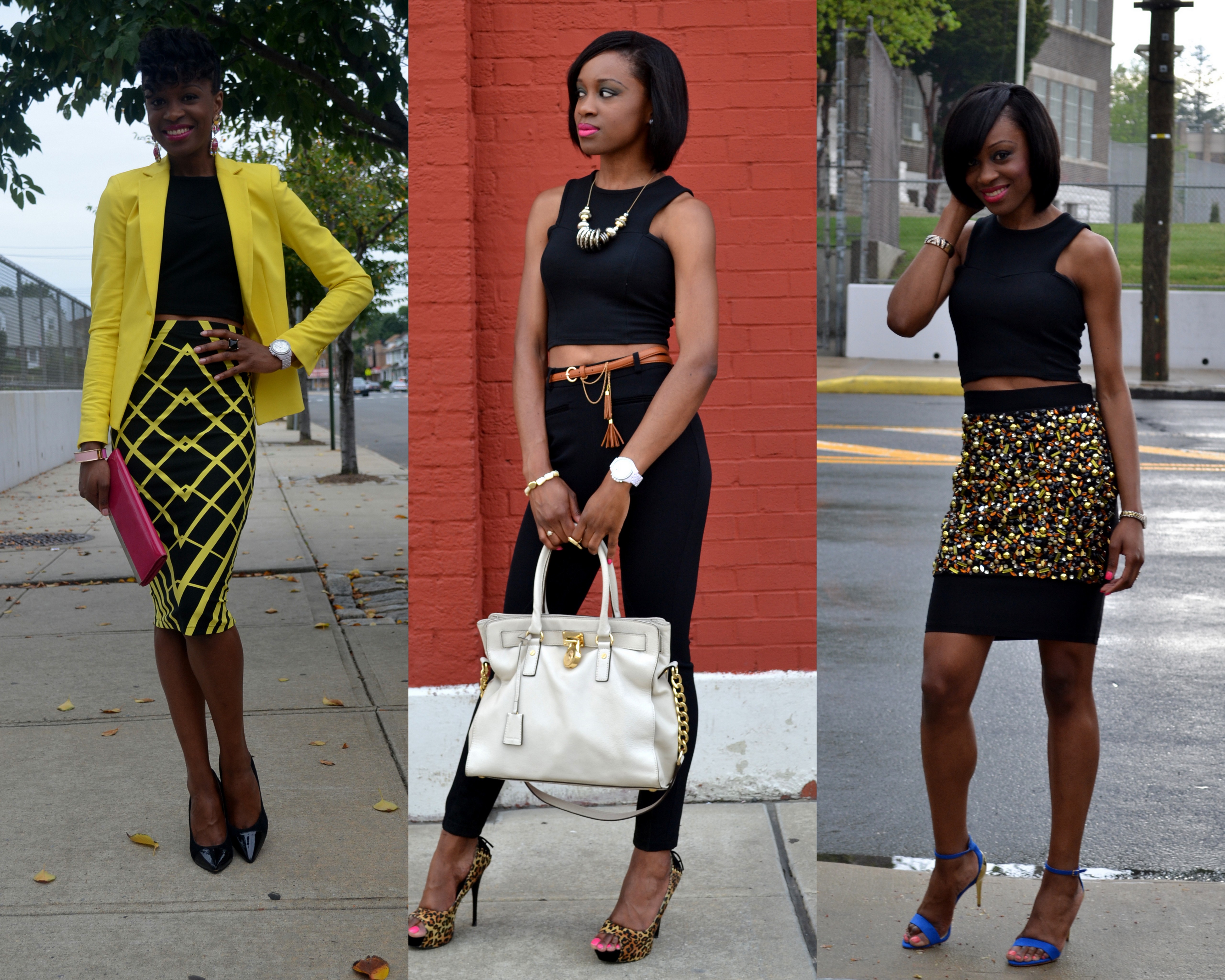 “Wardrobe remix: 1 crop top – 3 ways”