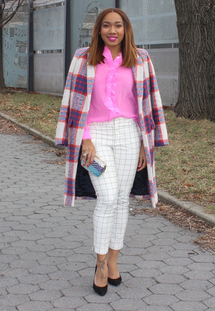“Blogger favorite: Zara checkered coat”