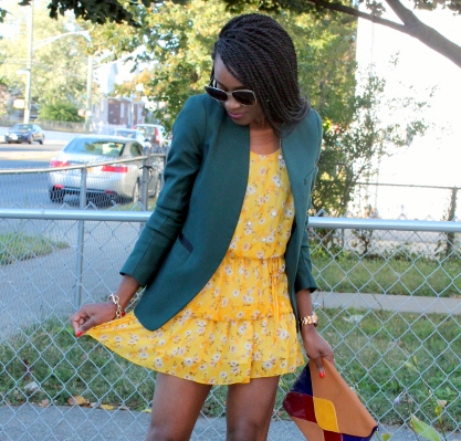 “Summer dress. Fall colors.”