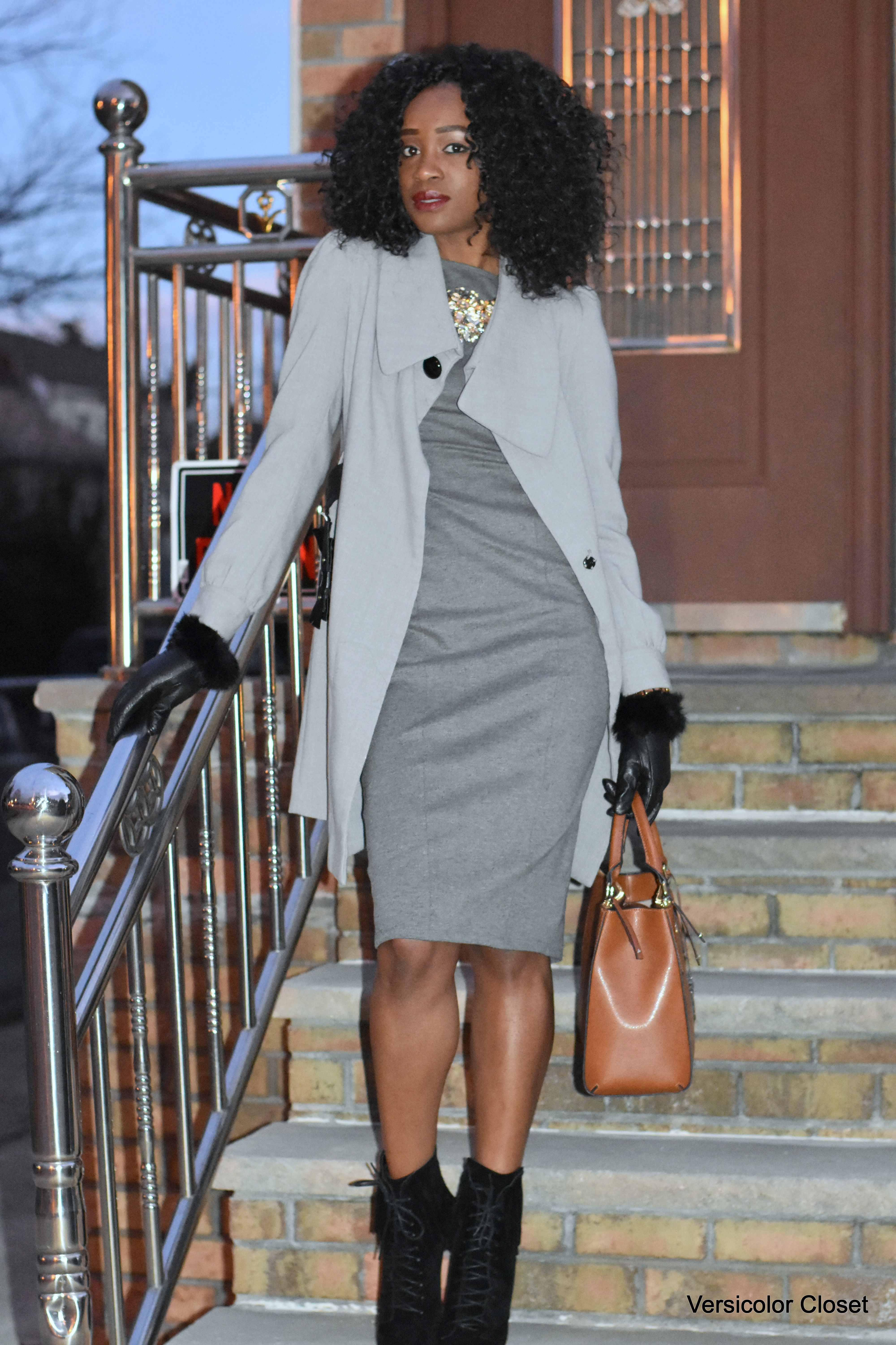How to style a midi dress for the winter