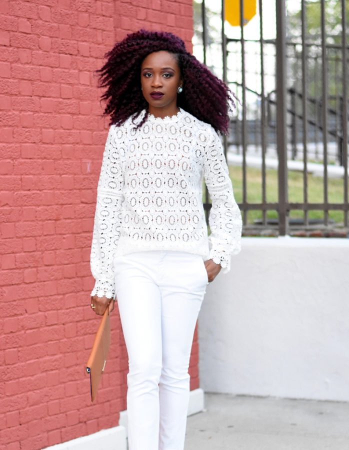 Motivation Monday | Lace top & duster coat