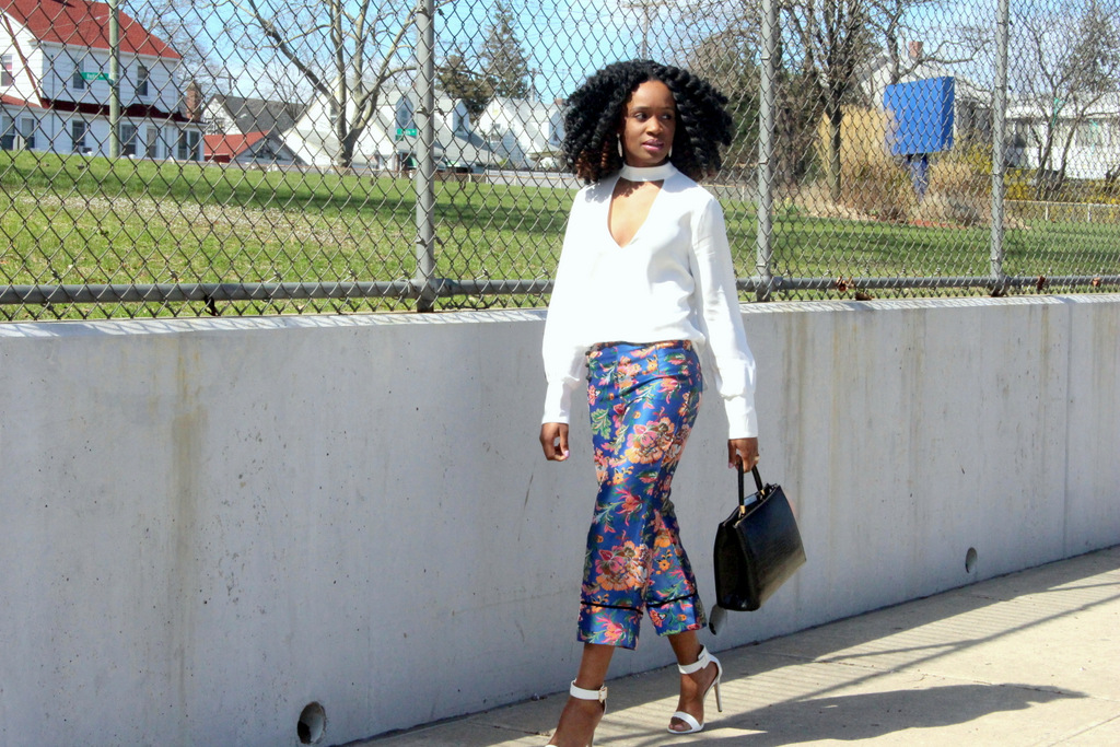Motivation Monday | Floral cropped trousers