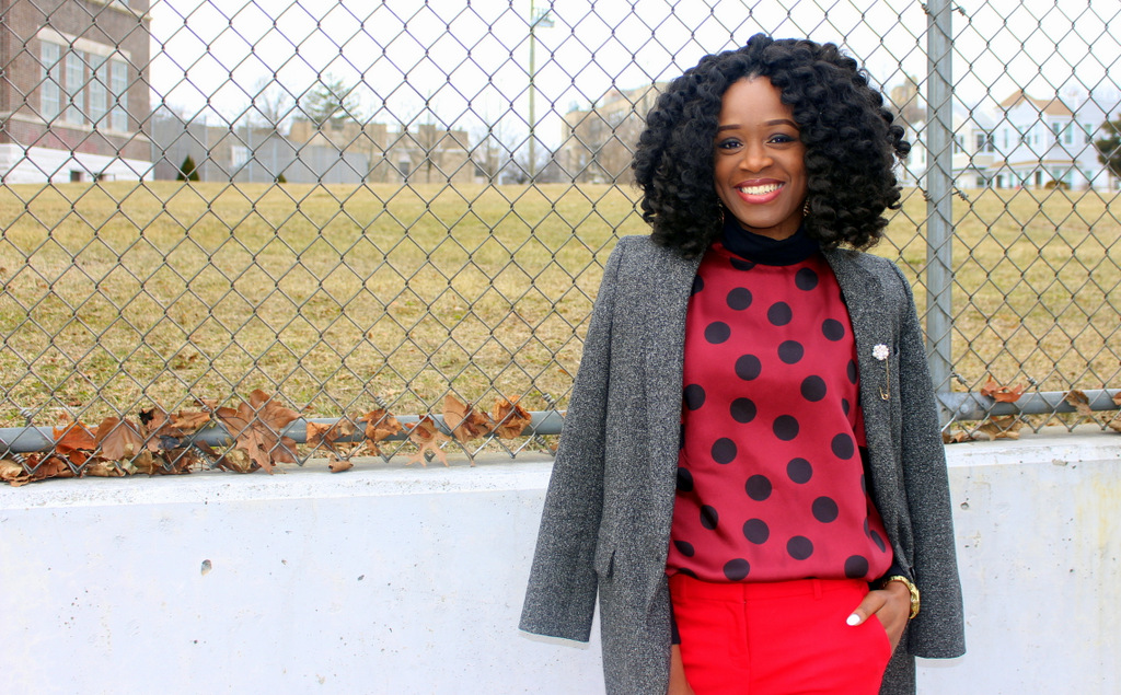 Red trousers