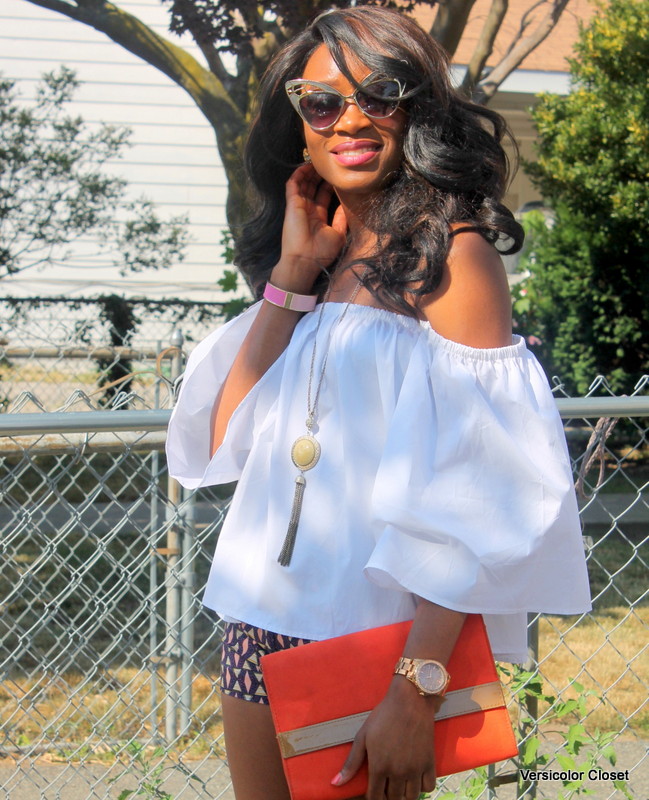 How to style an off the shoulder top - Look 2 - VERSICOLOR CLOSET