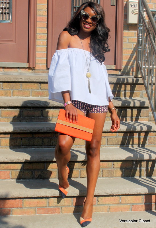 How to style an off the shoulder top - Look 2 - VERSICOLOR CLOSET